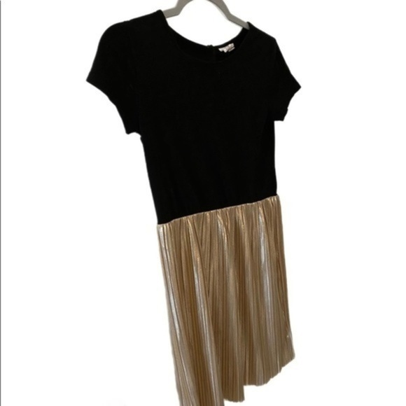 Gap Kids black and gold dress short sleeve - Picture 1 of 8